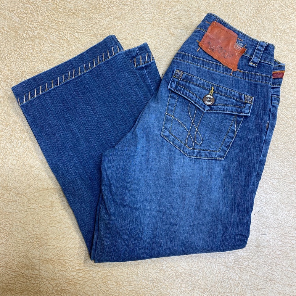 Worn Cropped Denim Jean Size 4